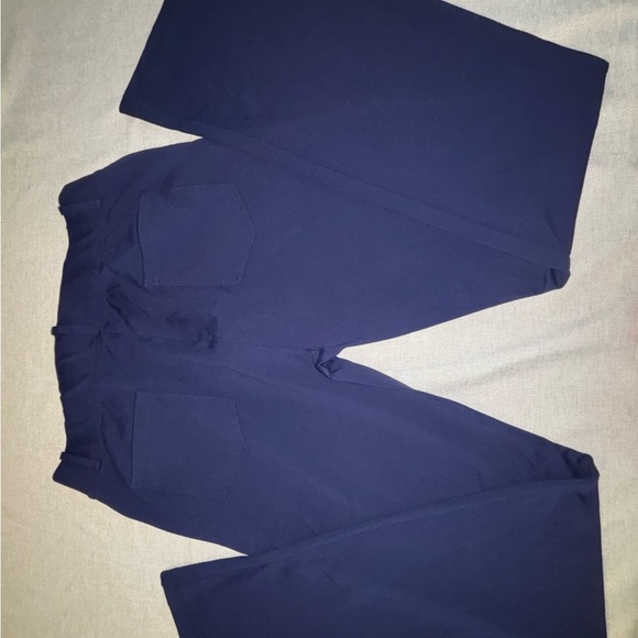 Classic Blue Elastic Waist Capris - Picture 4 of 8